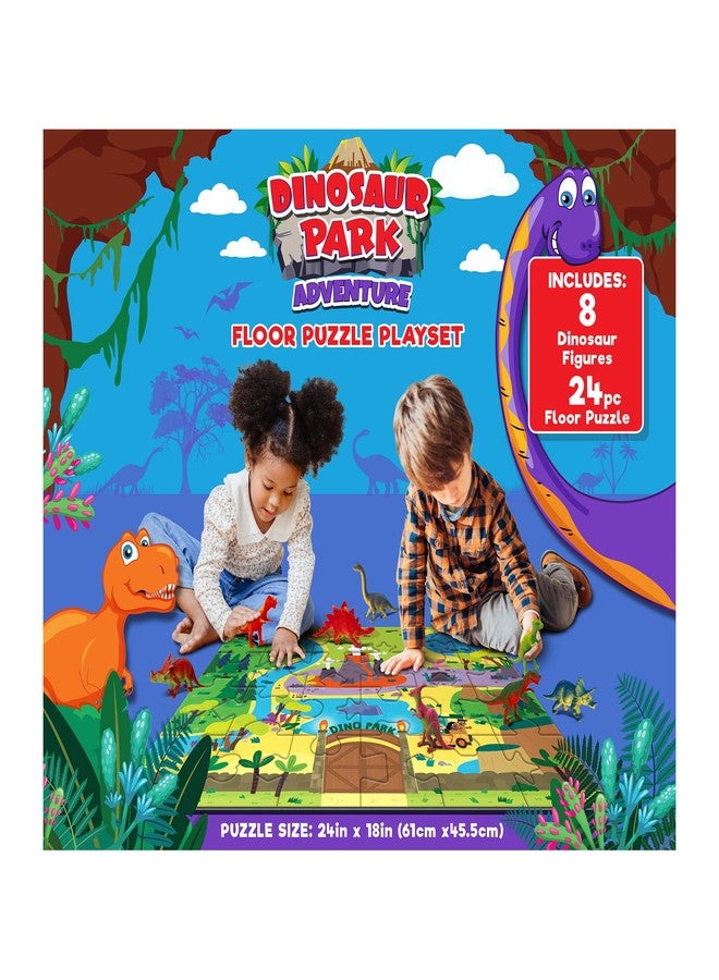 RoseArt - Kids Floor Puzzle Playset - Dinosaur Park Adventure - 24 Piece Jigsaw Puzzle - Image 2